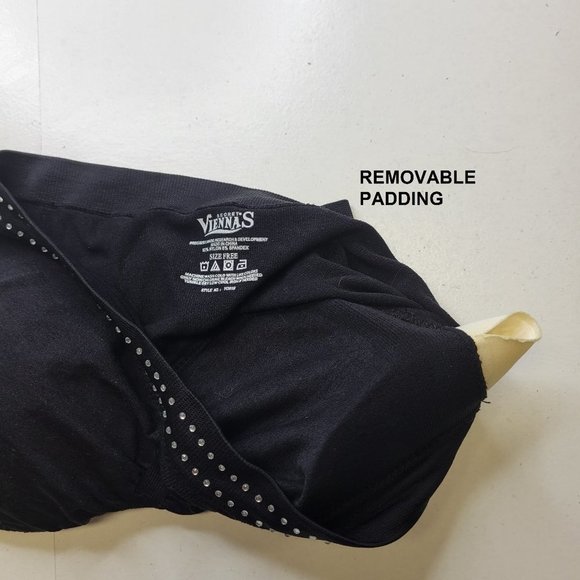 BLACK Strapless Padded Tube Top Sequin Bandeau Sparkly Crop Top One Size - New - Picture 14 of 14